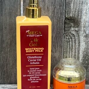 2pcs Mega 24k Gold Body Lotion And Face Cream
